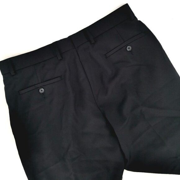 Apt 9 Men's 34 x 32 Modern Fit Black Dress Pants - Picture 10 of 13